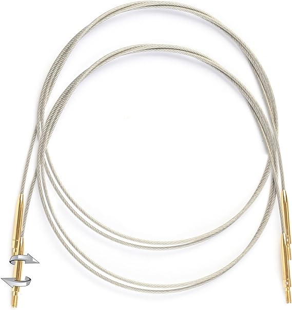 Interchangeable Knitting Needle Swivel 360 Cord: Lantern Moon