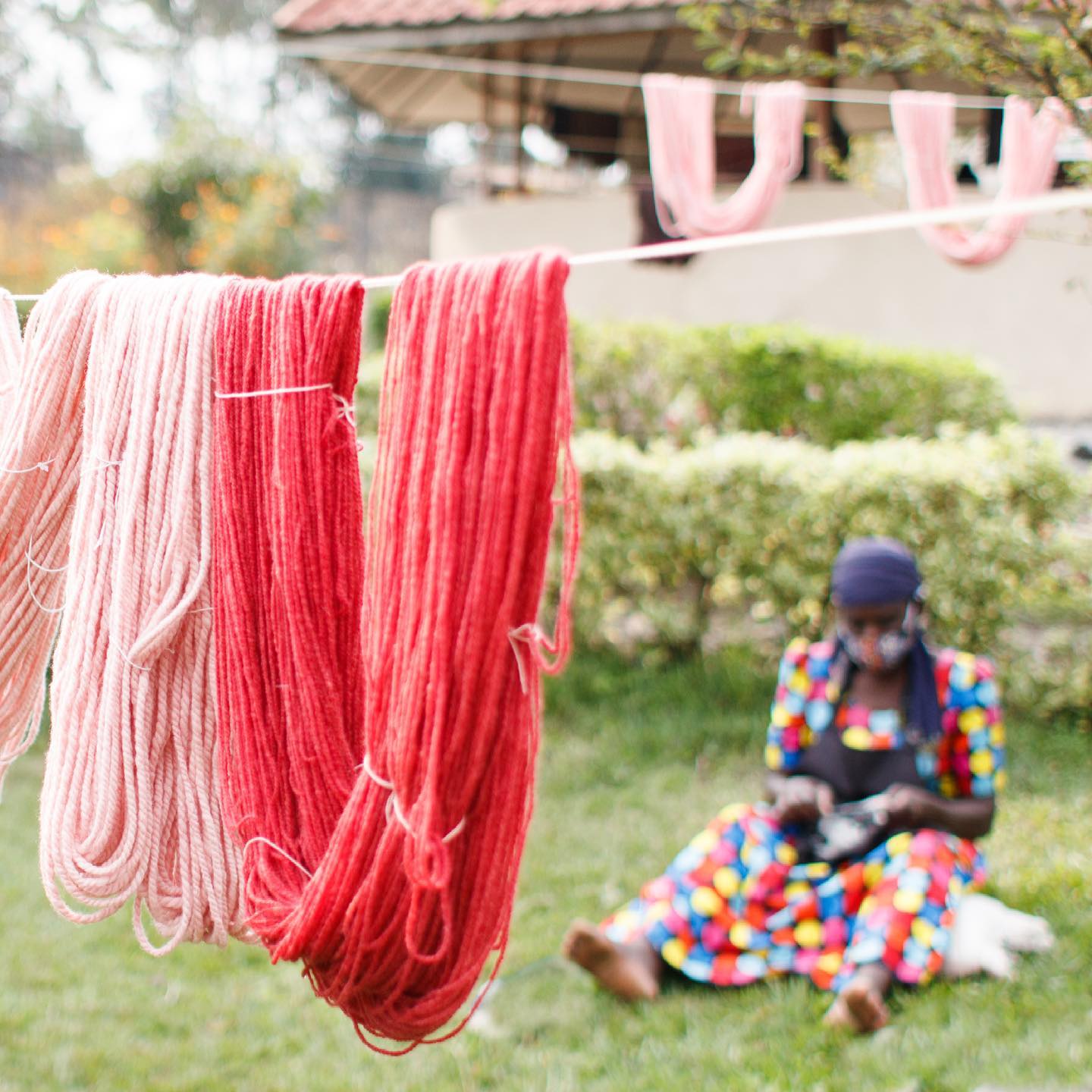 Cotton Hand Spun Natural Dyes - Ethiopian Cotton from Rwanda Exquisite Yarn