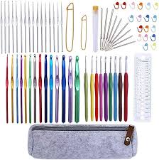 72 pc., Crochet Hooks with accessories set with case